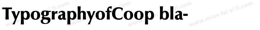 TypographyofCoop bla字体转换